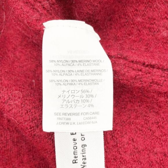 J. Crew Women's Red Burgundy Hi Low Turtleneck Sweater Size‎ XS - Picture 5 of 5